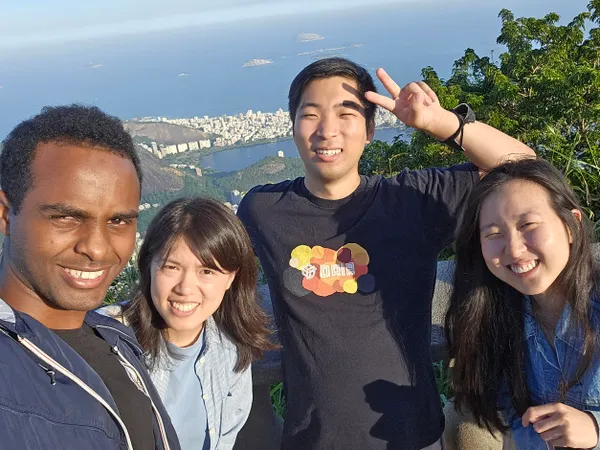 Myself and some friends (other grads) in Rio, June 2024. For the FAccT conference.